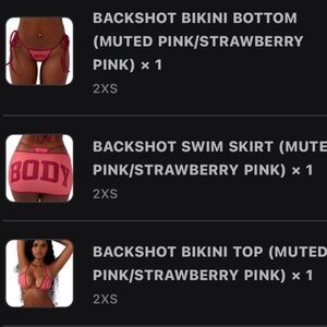 Body by raven tracy backshot Women's Bikini Set - Muted Pink